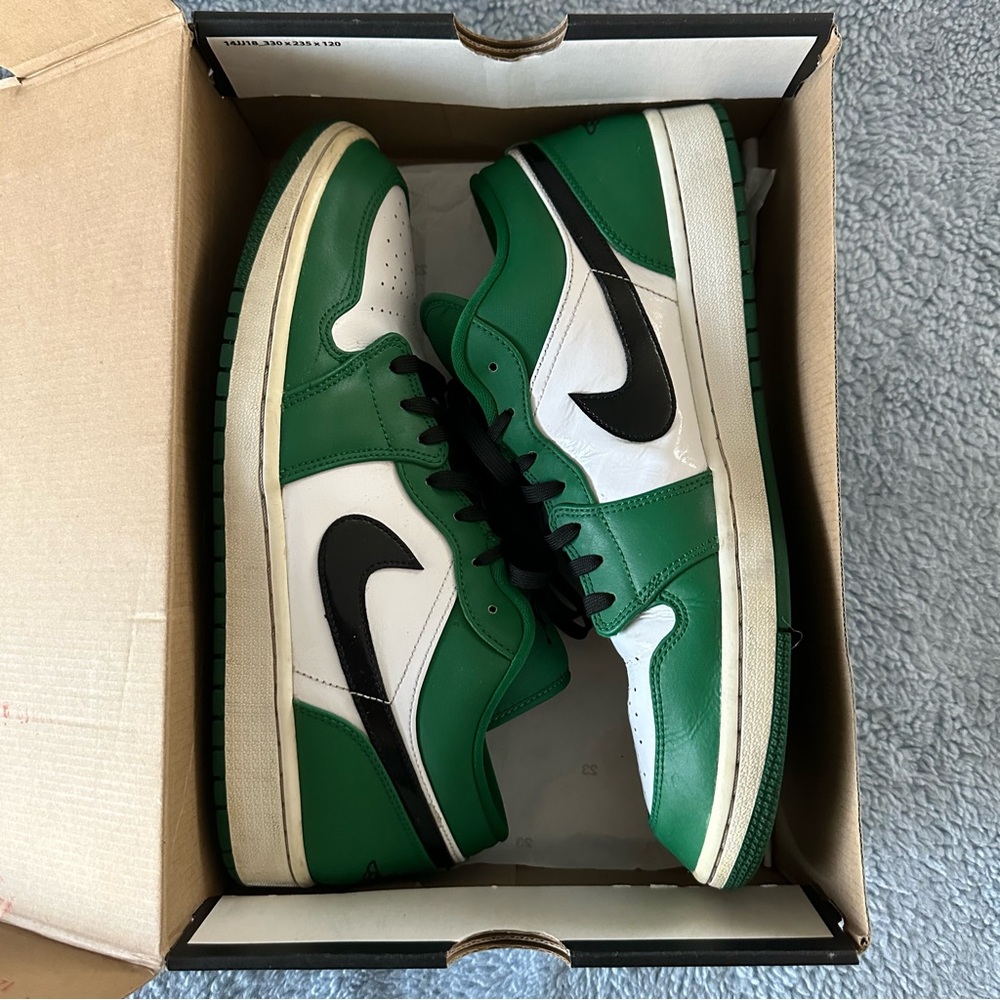 Nike Air Jordan 1 Low Pine Green/Black-White – Size 13 – 2019 Release – OG Box